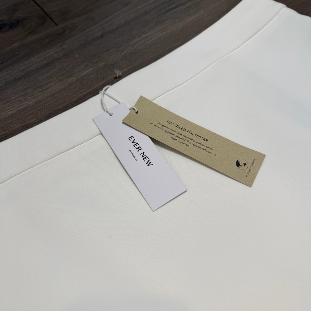 EVER NEW White Mini Skirt with Clean A-Line/ BRAND NEW - Picture 3 of 8
